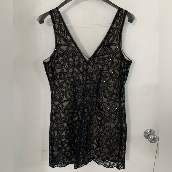 Bebe Organza Sequin Dress - Picture 5 of 8